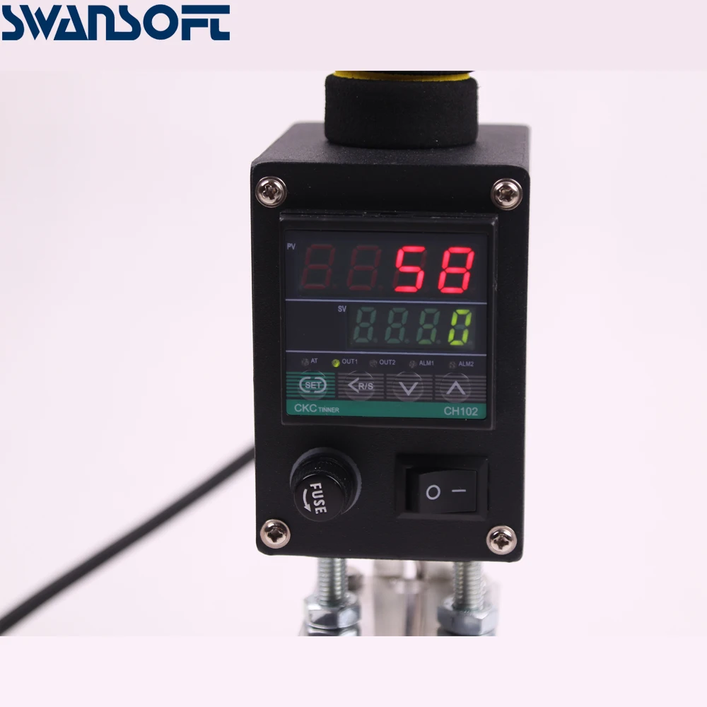 SWANSOFT Diy Портативный Пользовательский логотип машина для штамповки кожи 500 Вт 220