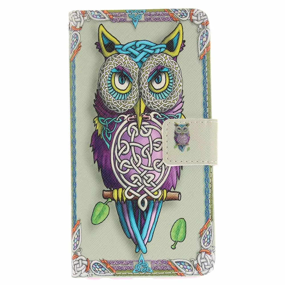 Owl Искусственная кожа и силикон чехол для sony Xperia XZ1 Compact XZ XA2 Ultra C6 Coque C42 - Цвет: Owl
