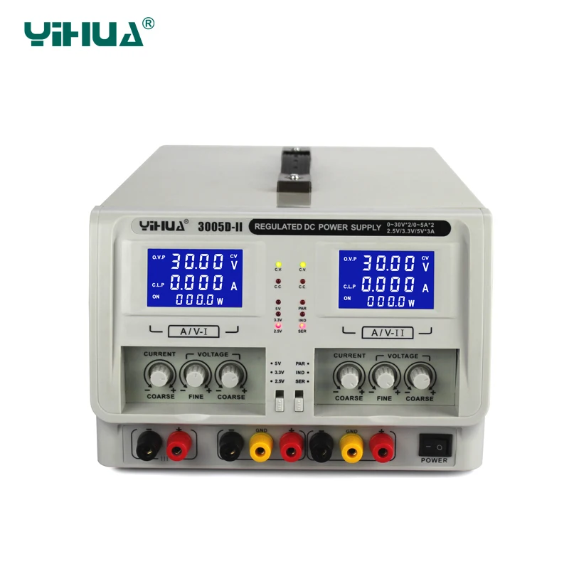 

Блок питания YIHUA 3005D-II, лабораторный, регулируемый, 30 в, 5 А