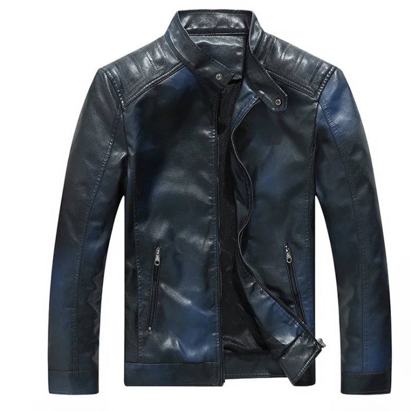 

Dropshipping Motorcycle Leather Jacket Men New Fashion Suede Biker Leather Jacket Slim Fit Zippers Male Outerwear Brand Clothing