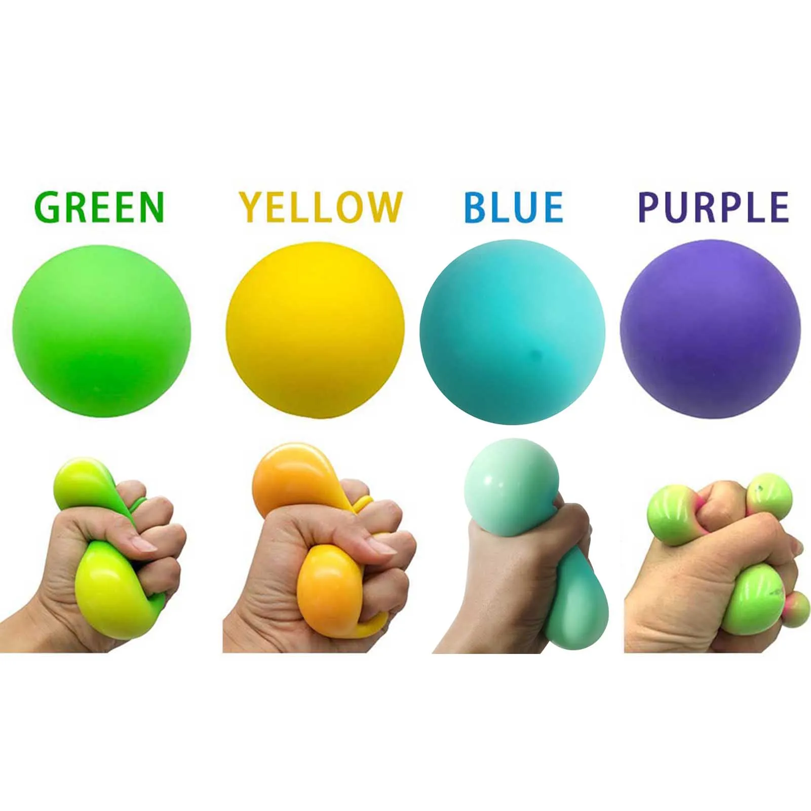 

Adults And Children Color Vent Ball Creative Colorful Vent Ball Decompression Toy Decompression Children's Birthday Gifts Toys