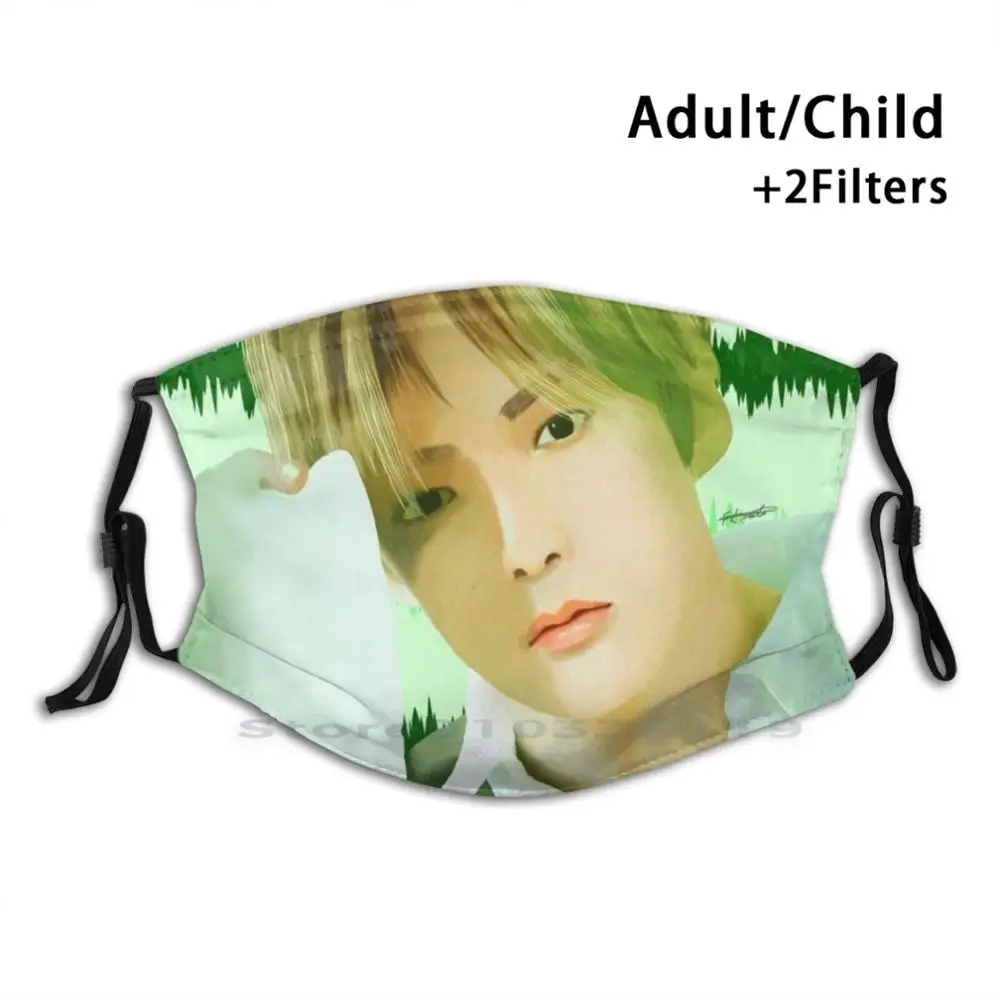 

Monsta X - The Connect Minhyuk Print Reusable Pm2.5 Filter DIY Mouth Mask Kids Monsta X Minhyuk Kpop Monsta X The Connect