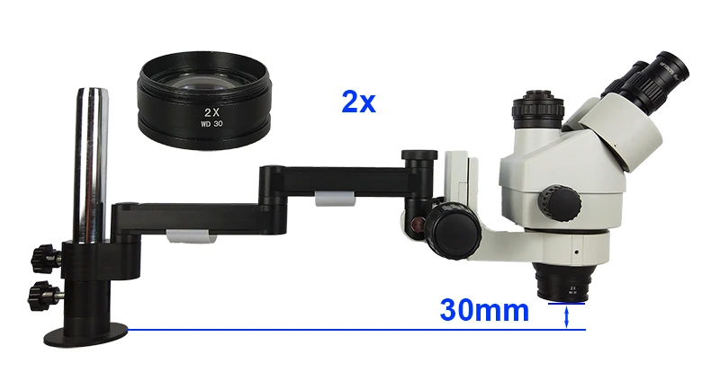 Efix 38MP Вращающийся универсальный поворотный кронштейн Подставка тринокулярный микроскоп HDMI USB камера паяльная Стерео Зум 1" ЖК-телефон ремонт