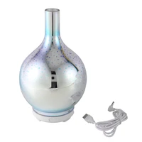 3d firework glass usb air humidifier with 7 color led night light aroma essential oil diffuser cool mist maker for home office