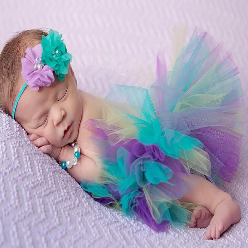 

Baby Girl Tutu Skirt 2PCS Lace Diaper Cover Newborn Infant Outfits Headband Flower Sets Baby Mesh High Quality Safety Supplies
