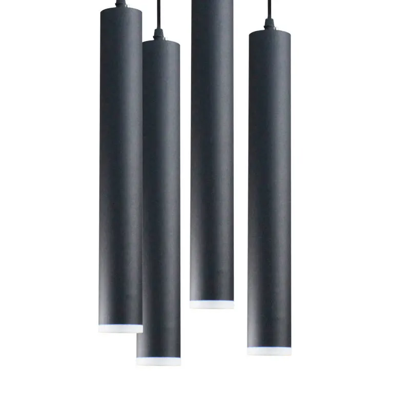 Цилиндрическая длинная труба для воды люстра Современная лаконичная