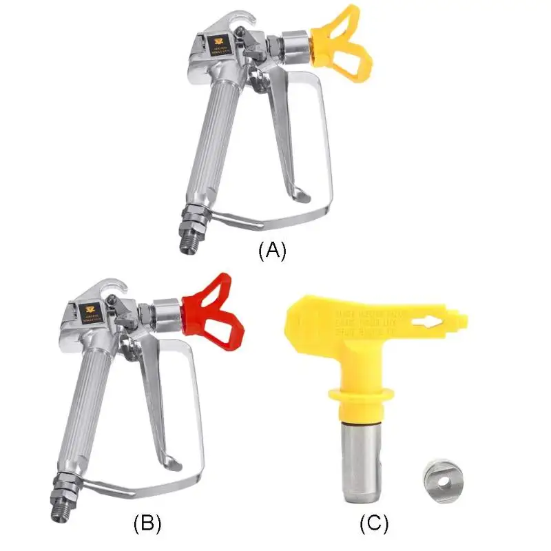 

3600psi Spray Gun Quick Edge Airless Paint Sprayer Tungsten Steel Spraying Guide Machine Nozzle Universal Power Accessories