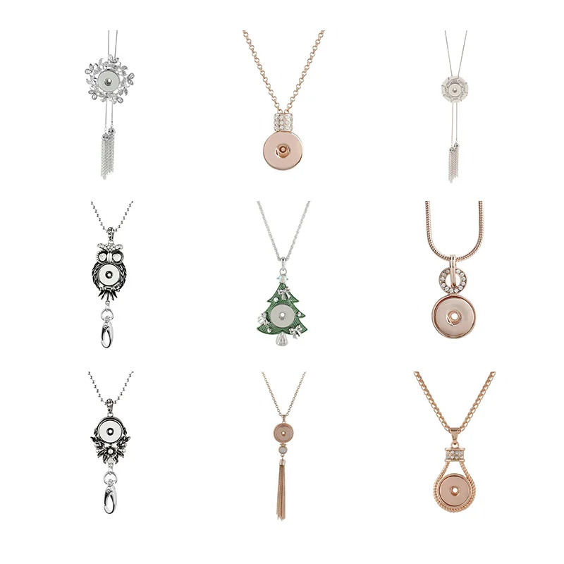 

18 мм 20 мм застежка-кнопка ожерелье DIY Ювелирные изделия 5 шт./лот KD3041