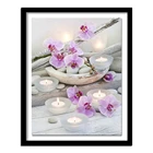 Орхидея камень лампы в форме свечи DIY Алмазная вышивка крестиком на рисунке, Наборы Алмазная вышивка крестом картины Стразы искусств