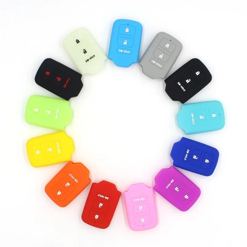 Чехол для автомобильного ключа с 3 кнопками силиконовый резиновый чехол honda Gienia