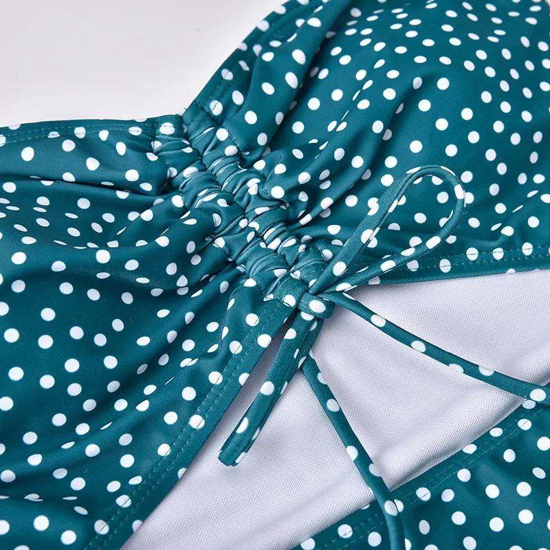 Купальник в горошек 2020 женский купальник бикини с высокой посадкой Женский