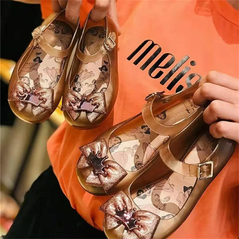 

2022 новые весенние модные высококачественные детские сандалии Melissa для девочек желейные цвета принцессы детская обувь для девочек HMI065