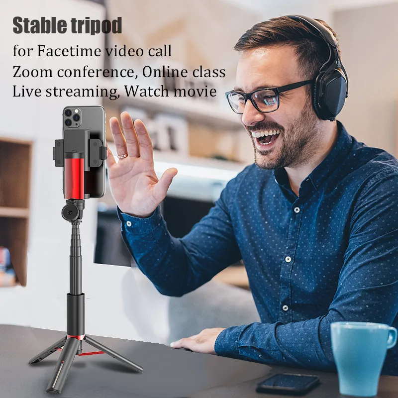 Ручной Стабилизатор BFOLLOW 4 в 1 селфи Палка с шарнирным замком штатив Bluetooth