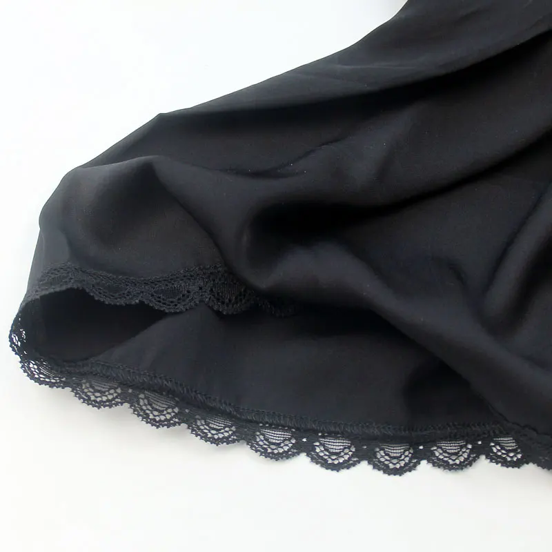 100% женские шорты из шелка тутового шелкопряда сексуальные с кружевом короткие