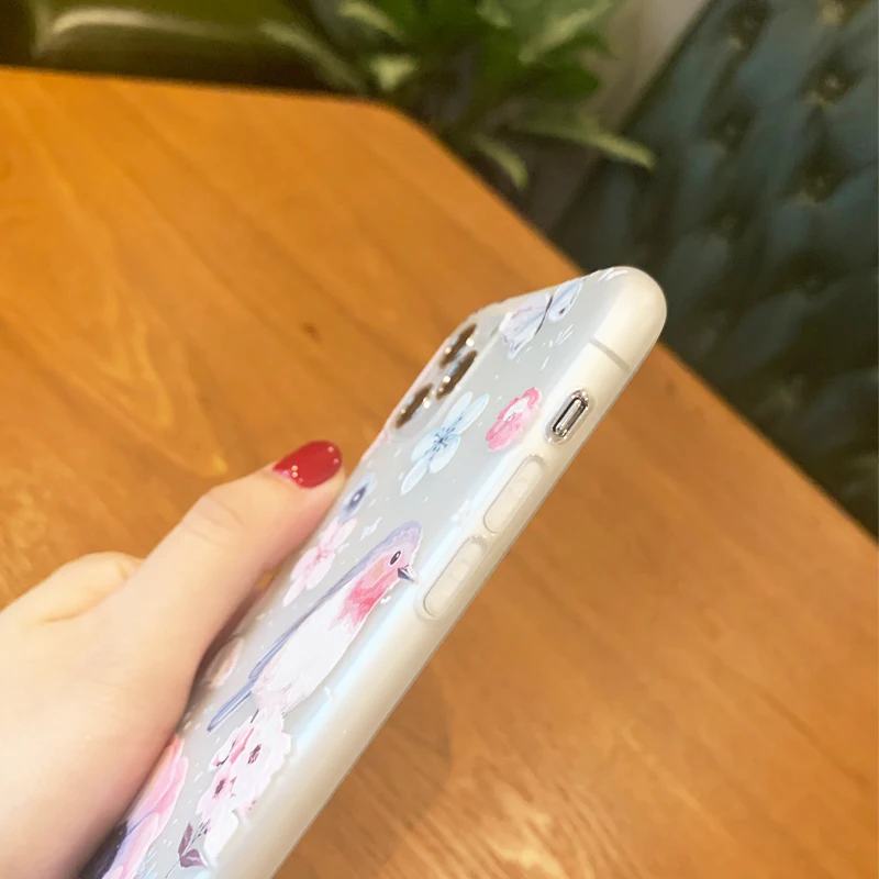 Чехлы для телефонов с 3D тиснением iPhone 11 Pro X XS Max XR 7 8 6s Plus мягкий Ультратонкий