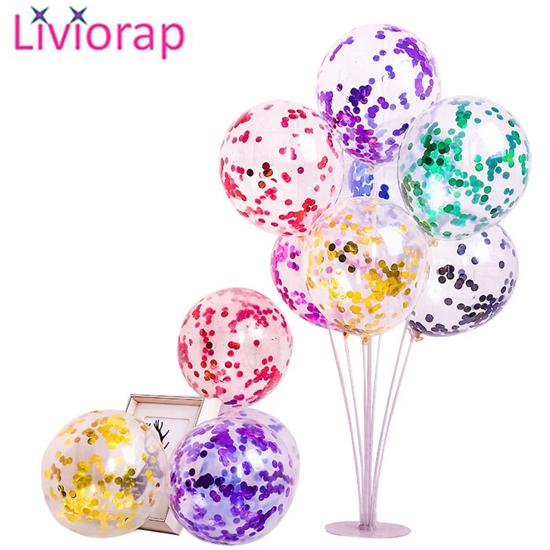 

Liviorap 10pcs Birthday Party Balloons Latex Confetti Balloons Wedding Party Decorations Ballon Wedding Anniversary globals