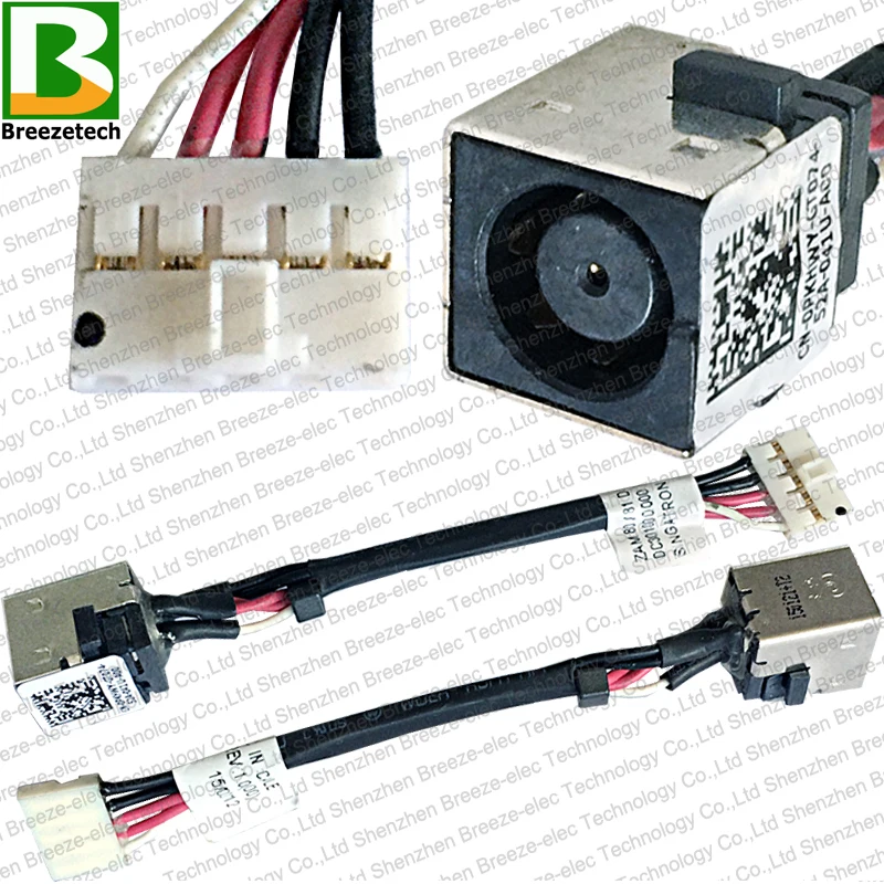 100% подлинный новый разъем питания переменного/постоянного тока для ноутбука