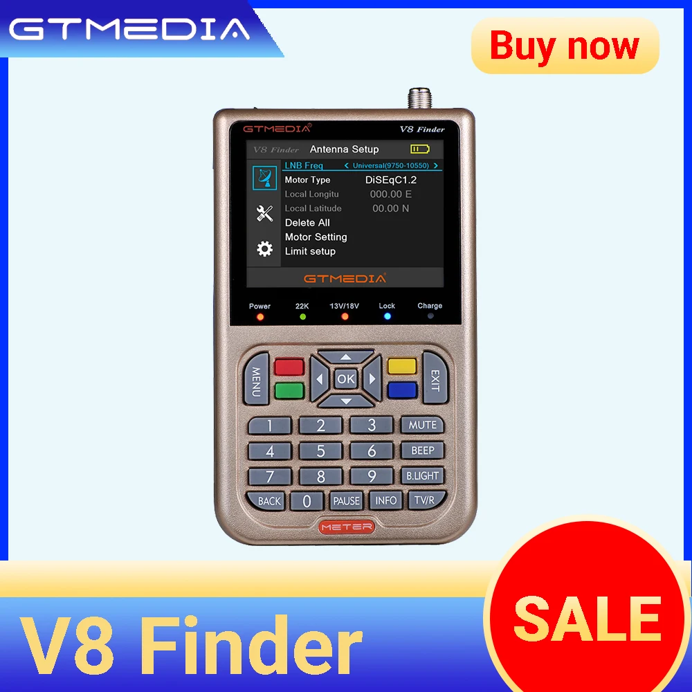 GTMEDIA V8 Finder с 3 5 дюймовым ЖК экраном Поддержка H.265 DVB S/S2/S2X signal Spectrum MPEG4 S2 HD