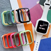 frosted hard matte bumper cover%ef%bc%8cfor apple watch serie 6 5 4 3 se 44mm 40mm iwatch case 42mm 38mm apple watch accessorie