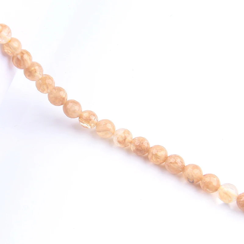 

Round 4/6/8/10mm Light Orange Loose Beads for DIY Craft Bracelet Necklace Jewelry Making