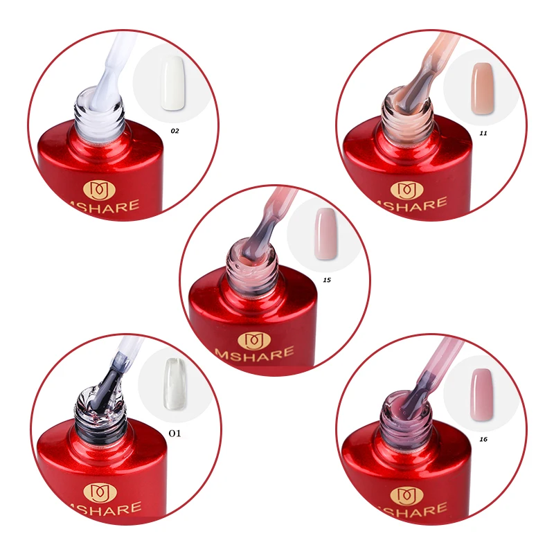 MSHARE Builder UV Gel In A Bottle Clear Thick Nail Extension 10ml Cure Led Lamp | Красота и здоровье