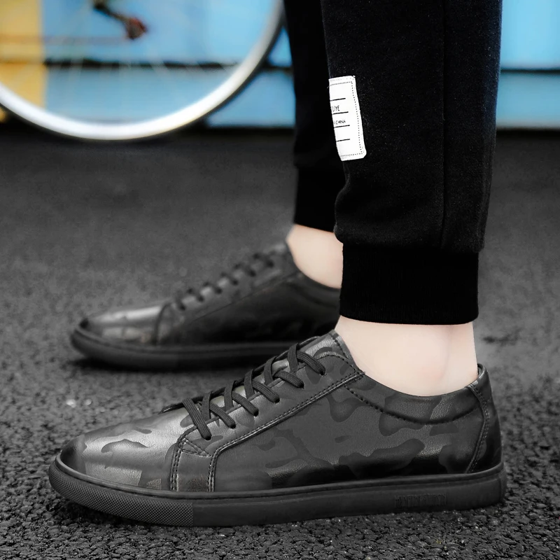 Мужская обувь для отдыха Сезон весна-осень Обувь из натуральной кожи мужчин