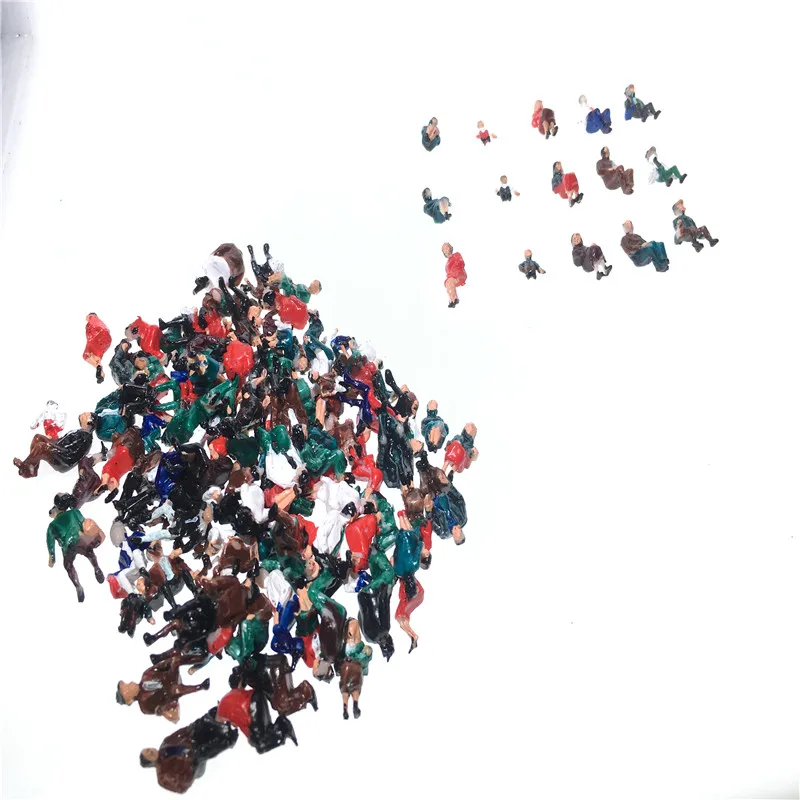 100 шт./лот архитектура мини пластиковая модель 2 см Хо постоянного фигуру и