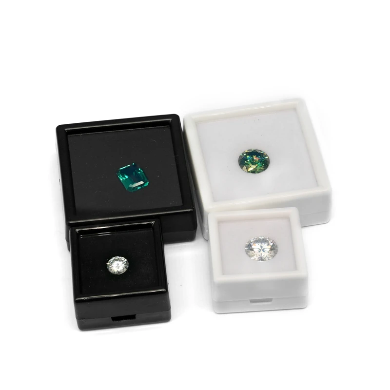 Камни синтетические незакрепленные с муассанитом цвета шампанского 1 карат 5 5x5