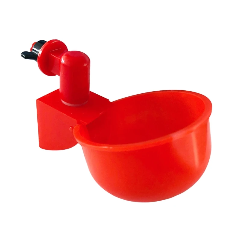 

Automatic Chicken Waterer Drinking Cup Watering Kit for Poultry Auto-fill Water Bowl Easy to Install No Water Waste