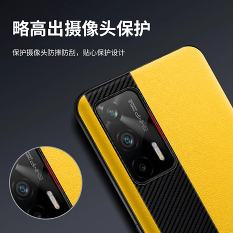 pu leather back case cover for oppo realme gt phone shield shell bag oppo realme gt neo for gtneo 2t funda skin screen protector free global shipping