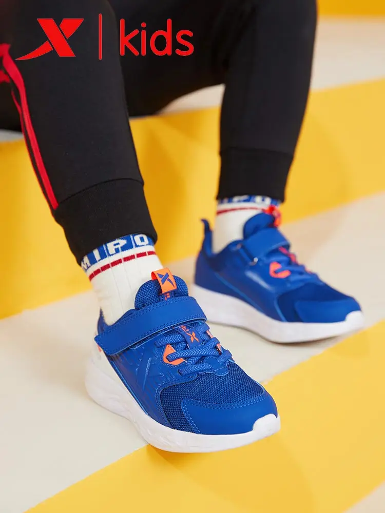 

Xtep Children Running Shoe Boy And Girl Kids Velcro Breathable Running Shoes Comfortable Sneakers 680116119605