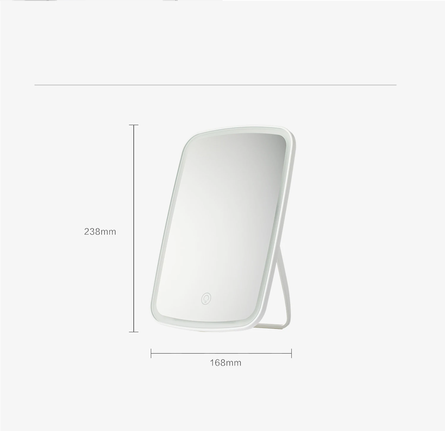 xiaomi Mijia, умный светодиодный, портативное зеркало для макияжа, настольный светодиодный светильник, портативное складное зеркало для общежития, Настольный