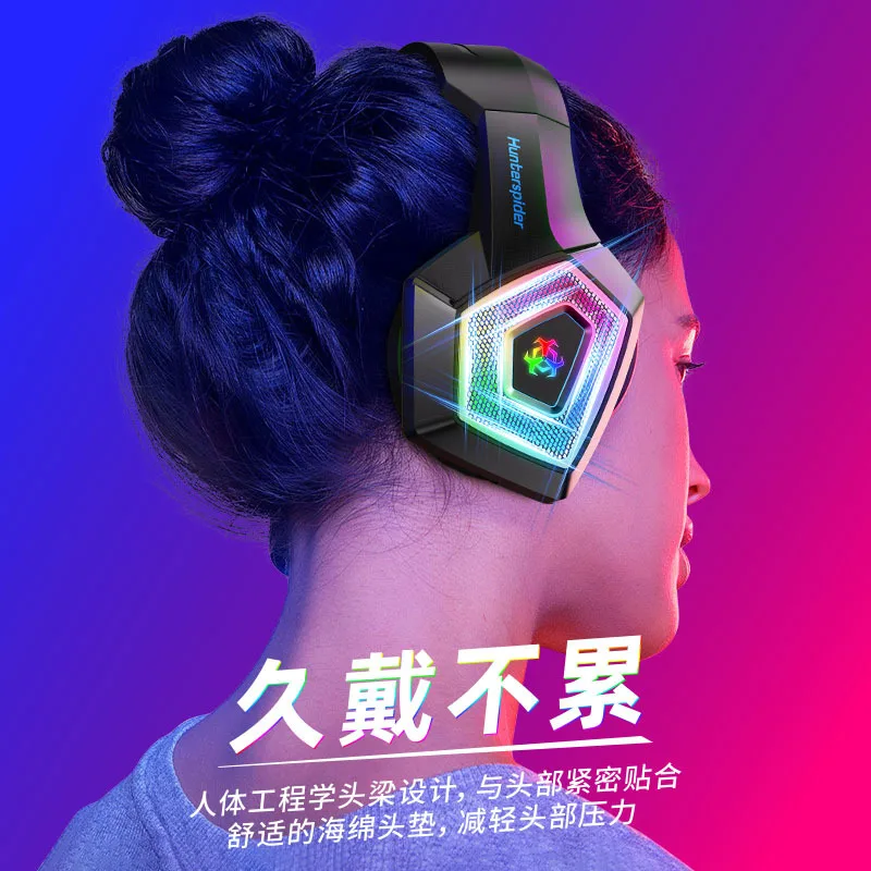 

Explosive Gaming Gaming Headset Headset Headset Wired RGB Luminous Internet Cafe Computer PS4 Mobile Phone Headset