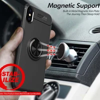 magnetic ring holder armor cases for iphone 6 6s 7 8 plus se soft tpu silicone shockproof cover for iphone 12 11 pro xs max xr