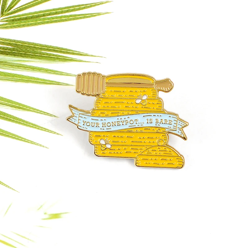 Вкусные милого малыша эмали штырь мед консервированные маленький чехол с Пчелой