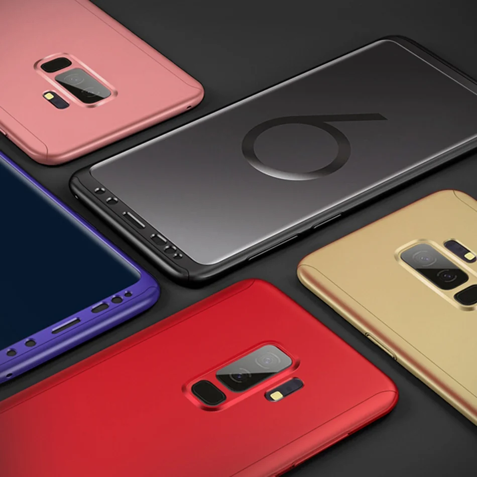 For Samsung Note 10 S10 Plus Fashion 360 S10E Full Protect Ultra Slim Cover Galaxy S8 S9 9 Note8 Hard PC Coque |