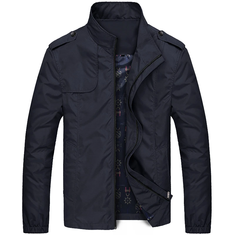 

Solid Color Jacket Men Brand Jackets Fashion Trend Slim Fit Casual Mens Jackets And Coats M-4XL