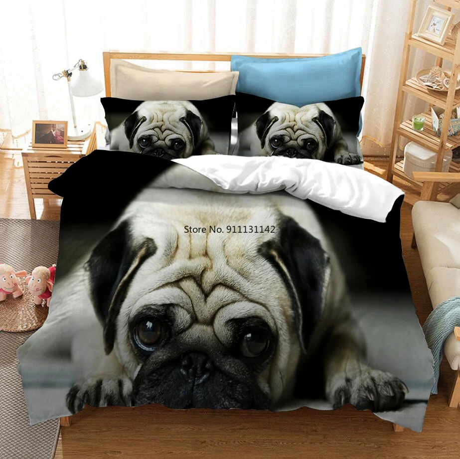 

Animal Series 3D Printed Peacock Lion Dog Bedding Set Duvet Covers Pillowcases Comforter Bedding Set Bedclothes Bed Linen