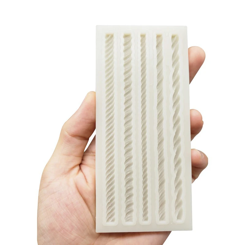 Meibum Cake Edge Decorating Tool Party Silicone Fondant Mold Braided Rope Sugarcraft Mould Kitchenware Pastry Baking Tray |