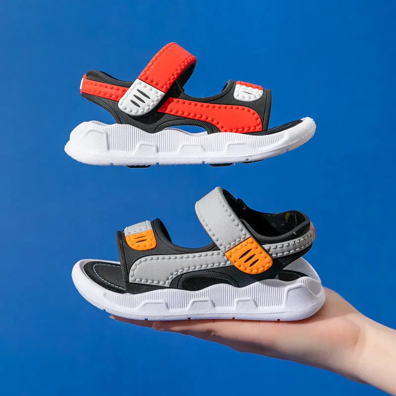 

2021 Summer Baby Sandals Mixed Color Baby Shoes Boy Rubber Sole Anti-slip Boys Girls Sandals Casaul Toddler Kids Shoes Beach