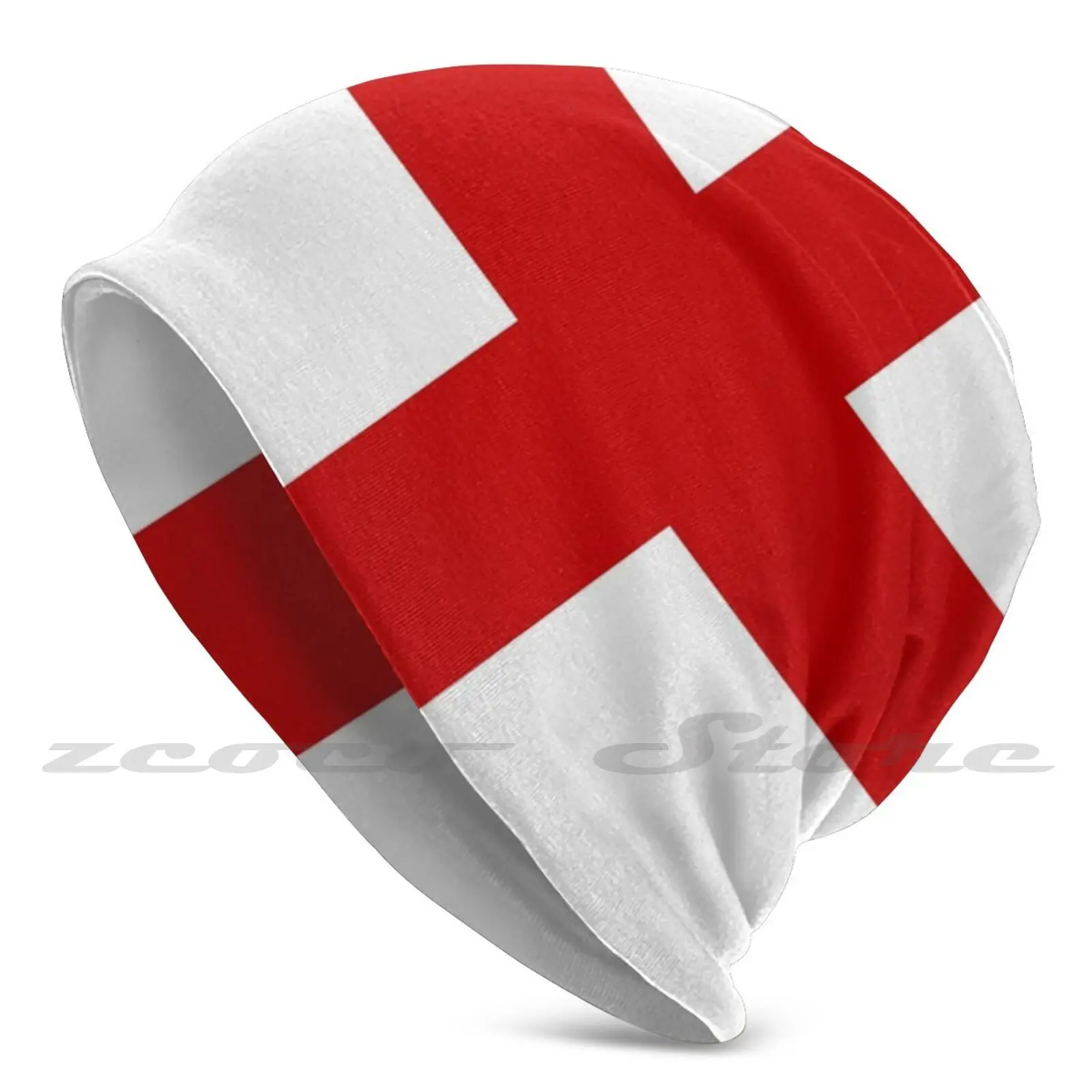 

Вязаная кепка с флагом Англии, Кепка с узором в виде креста, мягкая эластичная Кепка для занятий спортом на открытом воздухе, для отдыха, анг...