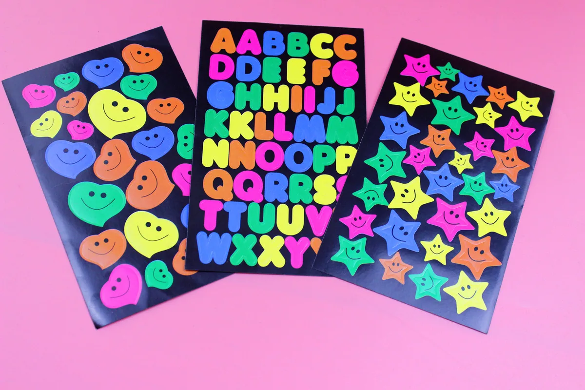 Детская Наклейка с алфавитом в форме сердца милая наклейка для скрапбукинга