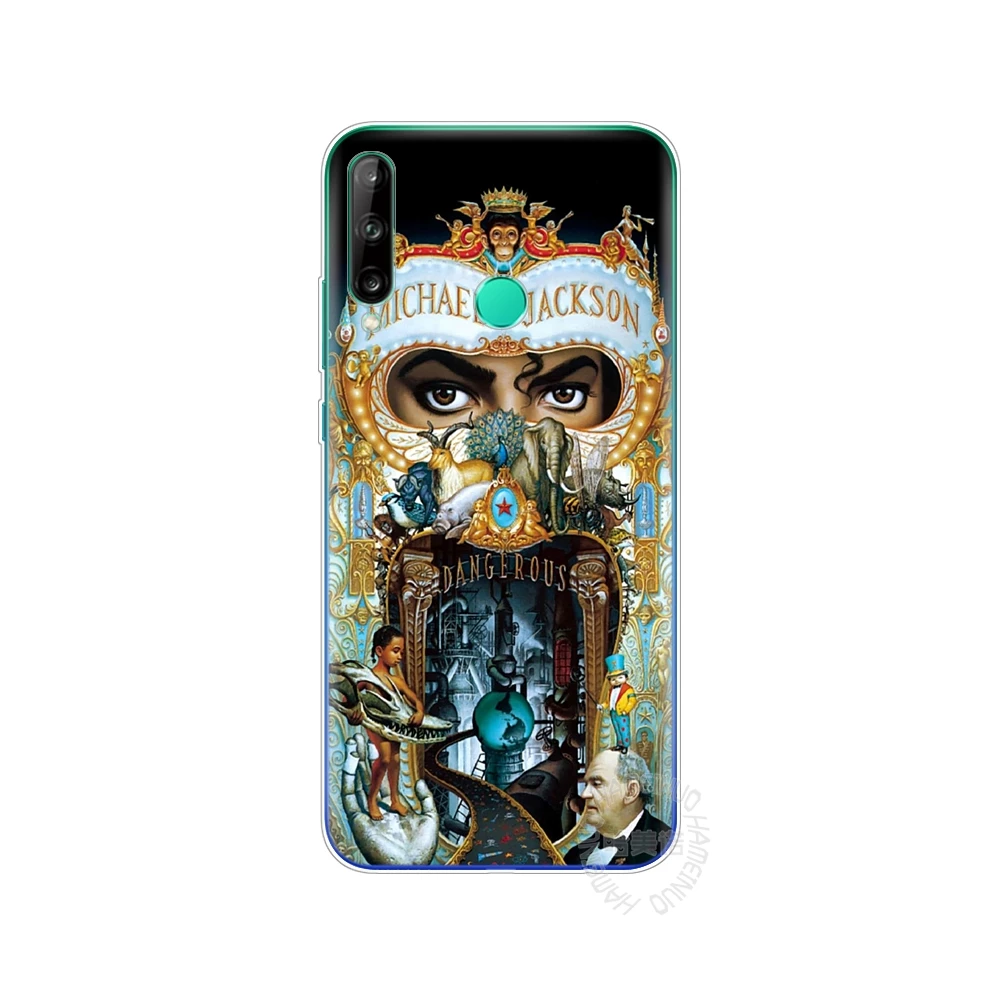 Силиконовый чехол для телефона huawei p40 lite E pro Y7P Y6S Y9S NOVA 5T дизайн Майкла Джексона
