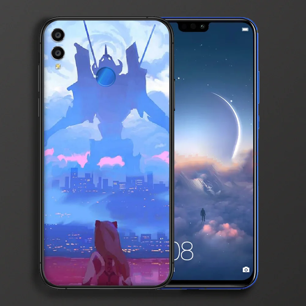 

Genesis Evangelion NGE EVA Phone case For Huawei Honor 6A 7A 7C 8 8A 8X 9 9X 10 10i 20 Lite Pro Play black prime 3D funda luxury