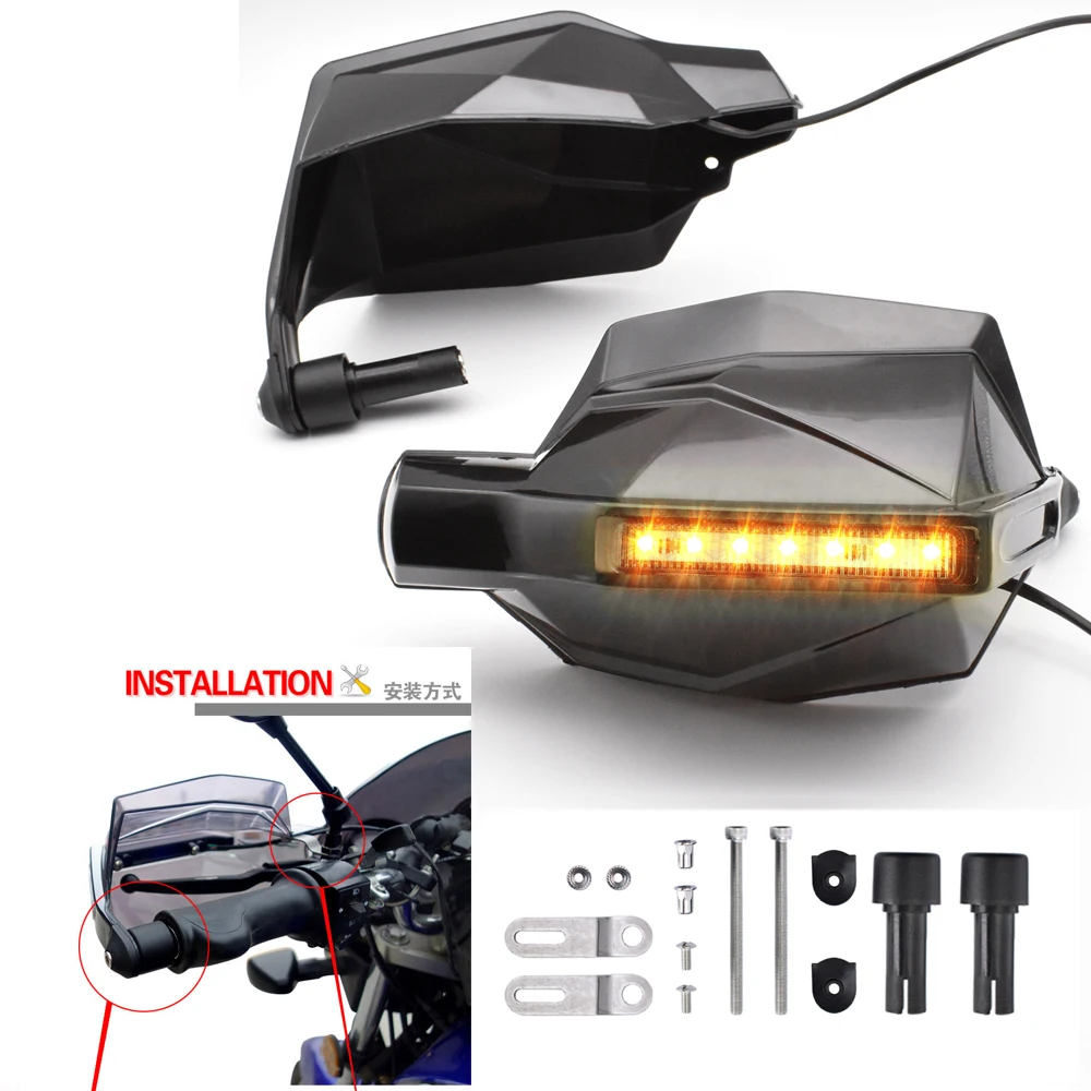 

Для Honda CBR 600 F2 F3 F4 F4i CBR600RR CBR600 CBR750 RR 22/24 мм мотоциклетная защита для рук со светодиодсветильник кой защита для рук
