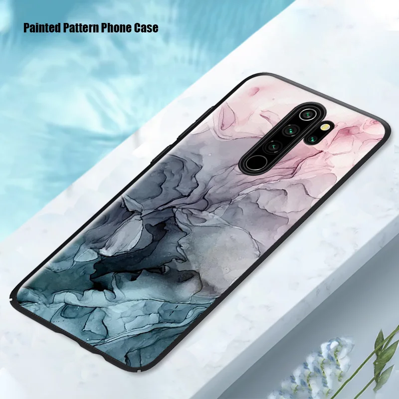 Силиконовый чехол для Xiaomi Redmi Note 10 Pro 9 9S 9T 8 8T 7 6 5 5A с акварельным узором | Мобильные