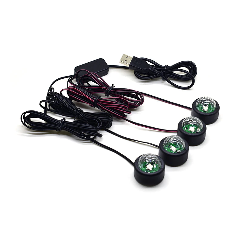 Автомобильные интерьерные огни подошвы полные звезд атмосферные автомобильные