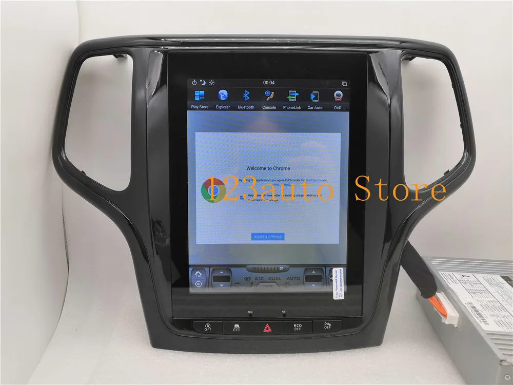 10,4 ''Tesla стиль Android 8,1 автомобильный dvd-плеер gps навигация для JEEP Grand Cherokee 2012- стерео радио CARPLAY ips PX6 HDMI