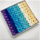 Мыло с цветами 4x3,5 см, трехслойные розы, цветочный бодикон для рук, красивое украшение для купального стола, подарок на день рождения, свадьбу, Рождество