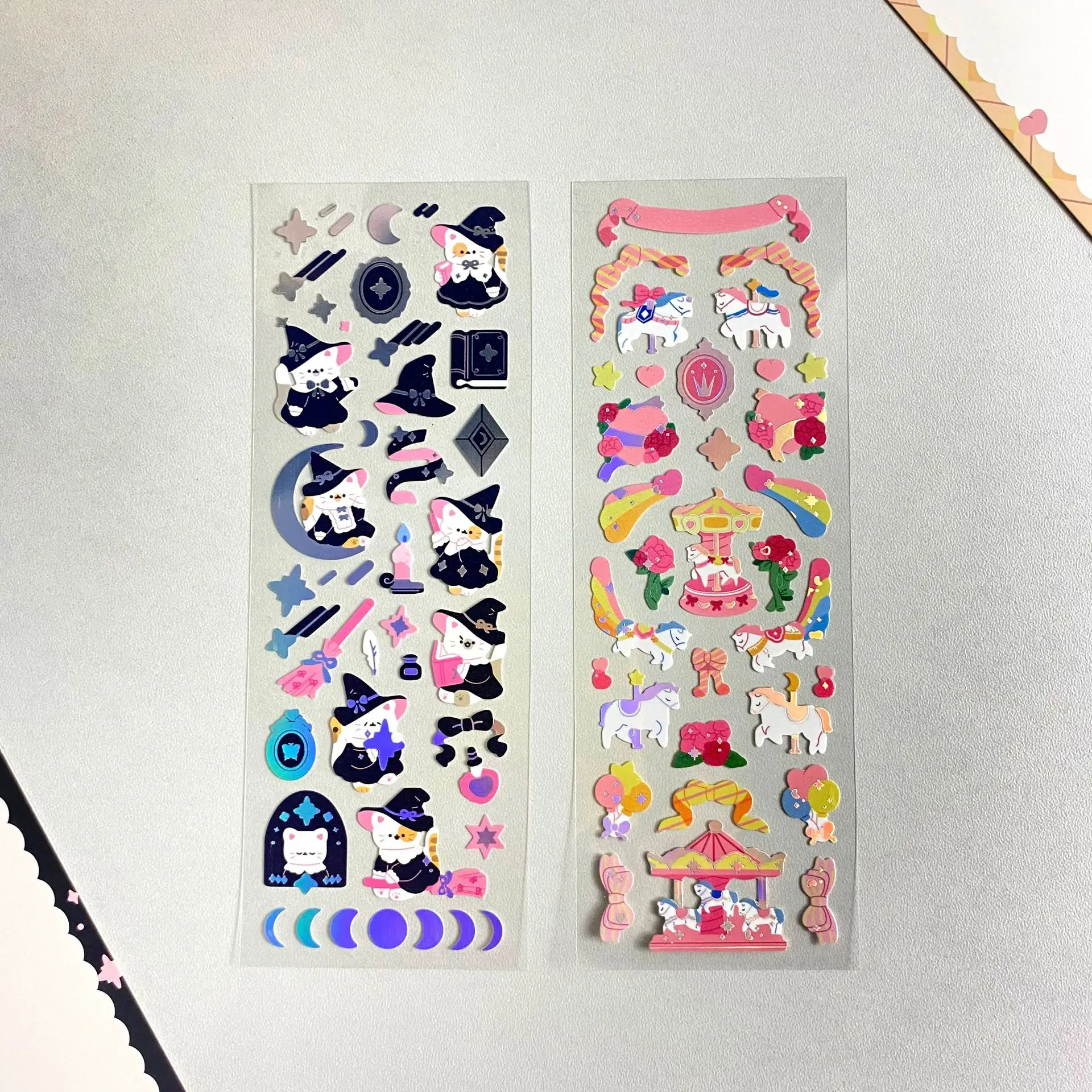 Корейский Ins милый мультяшный парк развлечений лазерные блестки фотография